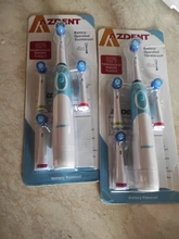 Cepillo de dientes eléctrico giratorio de AZ-OC2 para adultos, con 4 cabezales rotativos de repuesto, No recargable de energía, blanqueador dental Oral