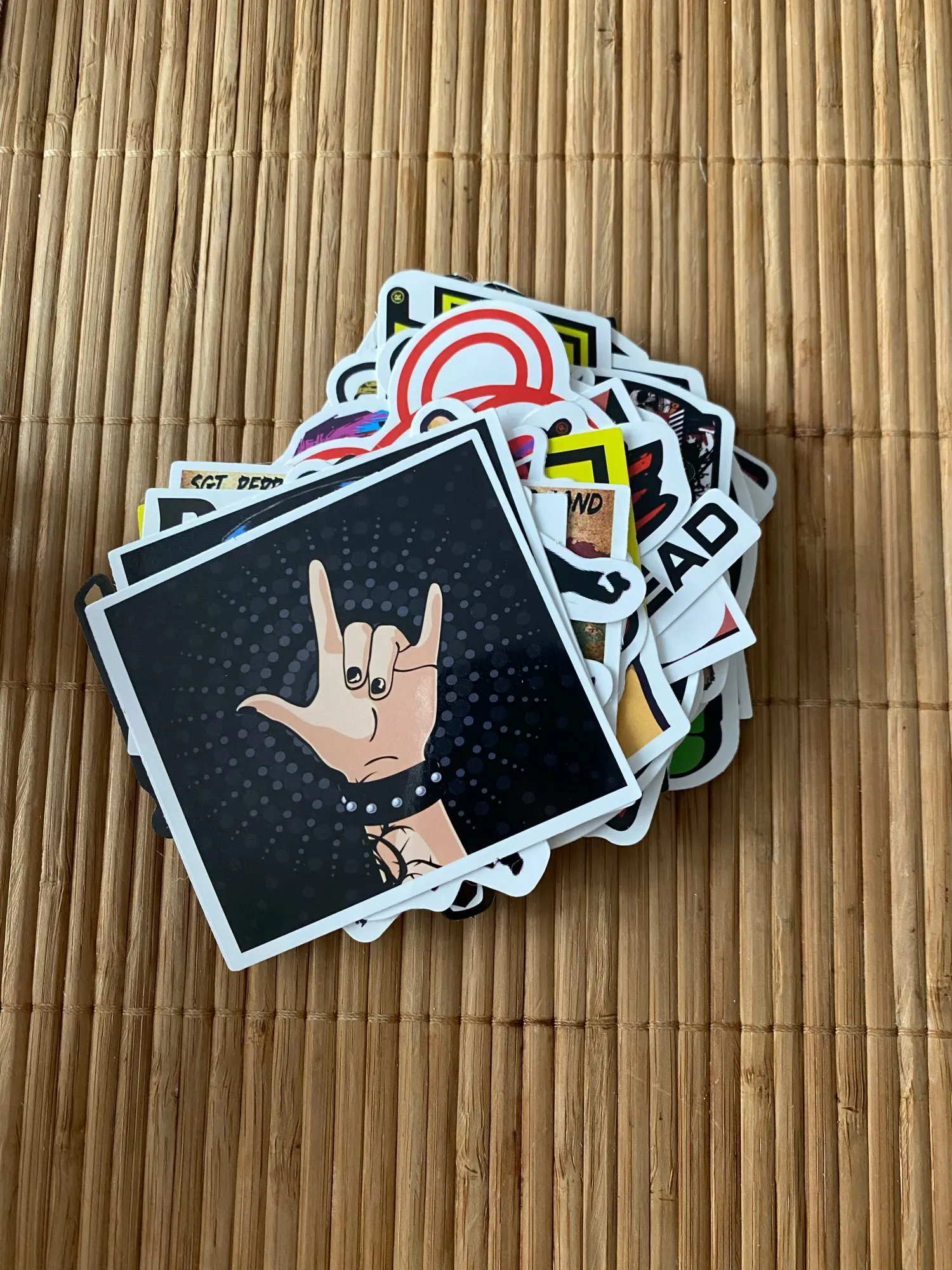 48Pcs/bag hip hop punk music band stickers DIY suitcase laptop car stickers P1 