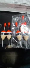 Flotador de deslizamiento de pesca, 5 unids/lote, 15g, 5g, Balsa, de madera, 5 colores