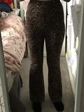 Sweetown marrón leopardo Y2K Joggers de cintura alta pantalones doble capa de red E chica estética Pantalones mujer pantalones de chándal