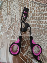 1PC negro-púrpura esmerilado con Clip para pestañas Curl ojo cosméticos maquillaje belleza falso rizador de pestañas Curling pinzas las herramientas