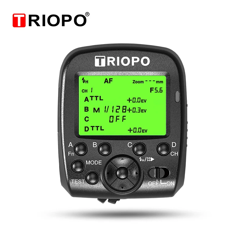 

TRIOPO G1 2.4G Wireless Flash Trigger Dual TTL Transmission with LCD Display 16 Channels for Canon Nikon Series Camera Speedlite