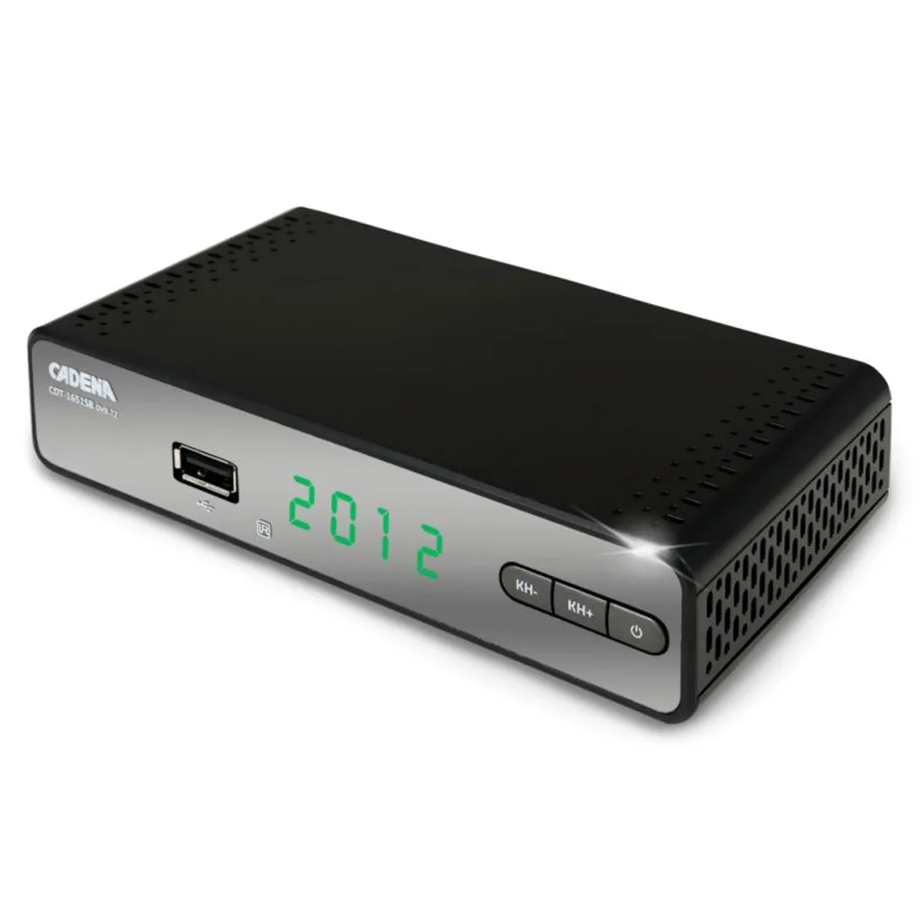 DVB-T2 цифровая ТВ приставка Cadena CDT-1651SB ресивер тюнер 20 каналов | Электроника
