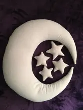 Sombrero de bebé para posar granos, Luna, almohada, estrellas, conjunto, accesorios de fotografía recién nacido, sesión de fotos, accesorios