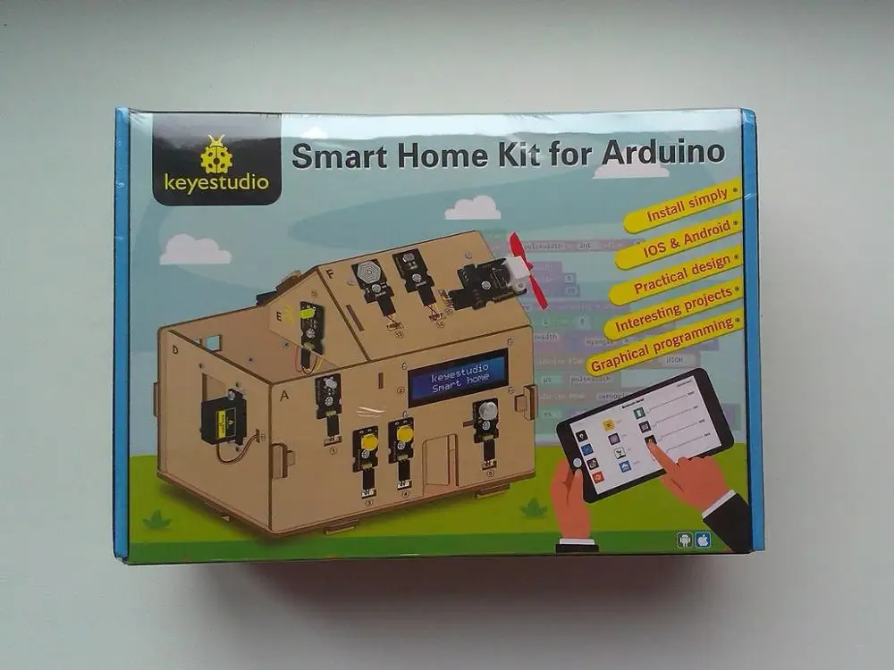 Отзыв о товаре Набор Keyestudio для умного дома, сделай сам с платой плюс, стартовый набор для Arduino, сделай сам, стержень, сделай сам, электронный комплект, соответствие CE (без батареи) от пользователя O***k