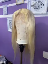 Remy-Peluca de cabello humano liso para mujer