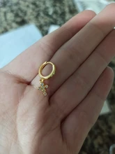 ROXI-pendientes de aro con Cruz para mujer, joyería de compromiso, plata 925, CZ, Kolczyki Damskie