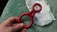 Anillo con figura de montañismo, descenso de escalada pequeño, equipo de descenso de 8 palabras para familia, accesorios de Camping al aire libre