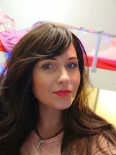 Women's Wigs Bangs American-Hair Heat-Resistant Water-Wave Dark-Brown Long with Synthetic