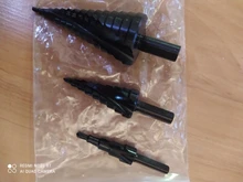3 unids/set 4-32MM HSS cobalto paso Broca escalonada de nitrógeno de alta velocidad de acero en espiral por Cono de Metal vástago triangular agujero