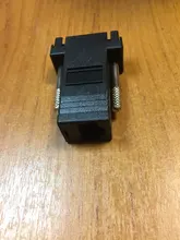 1pcs VGA Extender male to LAN Video CAT5 CAT6 RJ45 Network Cable Adap New