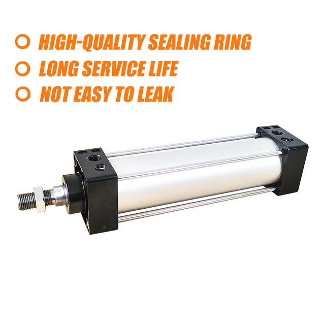 Heschen Cilindro Pneumatico SC 100-100 - Doppio Effetto, Alesaggio 100mm, Corsa 100mm - Foto 3