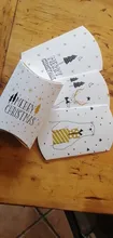 Gift-Bags Boxes Guests-Packaging Merry-Christmas Deer Candy Stickers No Party with Snowflakes