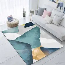 Else зеленый желтый серый акварельный абстрактный 3d принт Нескользящая микрофибра для гостиной современный ковер моющийся коврик