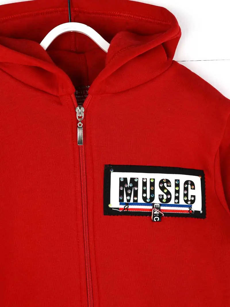 019-1828-002 Kırmızı Kışlık Kız Çocuk Sweatshirt (2)
