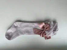 Calcetines de colores sólidos para bebé, lindos lazos suaves hasta la rodilla, para niña pequeña, calcetines largos transpirables de verano