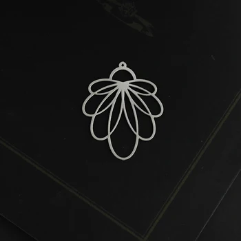 

Earring Findings DIY Jewelry Pendant Plant Necklace Charm Flower Stainless Steel Charm Jewelry Making Supplies