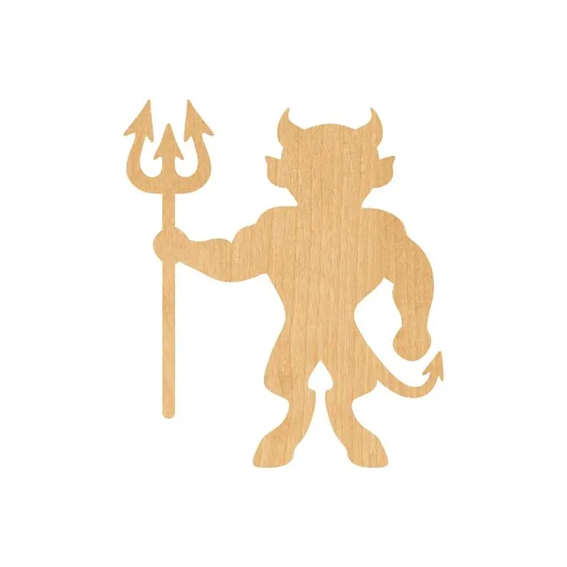 Devil лазерная резка деревянная форма ремесло поставка-Незавершенный