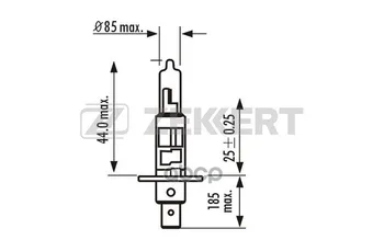 

H1 lamp 24 V 70 W p14. 5S zekkert art. LP-1042