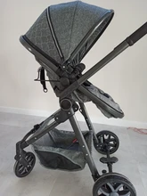Cochecito De bebé multifuncional 3 en 1, carrito De bebé con paisaje alto, luz reclinable, plegable, diseño De cascarón De dos vías