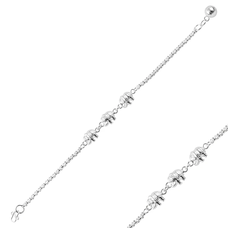 

Silver 925 Sterling Sterling Elephant Bracelet