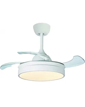 

CEILING FAN LED 52W. 3 BLADES (3 SPEED). METAL AND ACRYLIC, WHITE COLOR. Ref. ISTANBUL 9002-WH