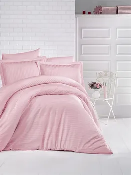 

Multicolored 100% Cotton Striped Single Duvet Cover Set POWDER