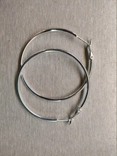 Personalidad hipérbole 925 de plata esterlina Simple liso círculo Pendientes para mujeres de plata de ley 2020-de plata-joyería de Pendientes de botón Pendientes