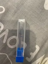 1 Uds cerámica de carburo de tungsteno de broca para rebaba Bits cono de fresado para manicura máquina de taladro eléctrico poco Máquina Herramienta de uñas