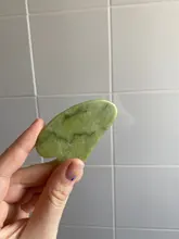Rodillo de Jade para masaje Facial, masajeador verde de piedra Natural, levantamiento de cuello y cara, herramientas de cuidado de la piel, 2 uds.