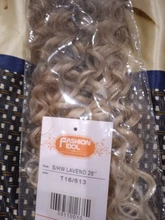 Ídolo de moda Afro rizado pelo sintético resistente al calor, paquetes de pelo de onda profunda extensiones marrón 2 unids/lote 26 pulgadas de la armadura del pelo