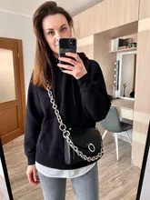 Cadena de aluminio redonda de 24mm de espesor + anillo de resorte, bolsas de peso ligeras, piezas para mochilas, asas, accesorio fácil de combinar, correas de bolso