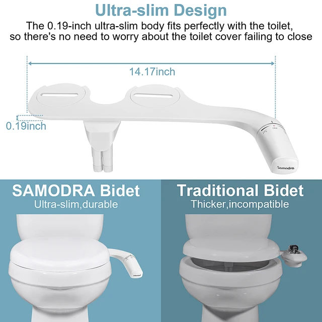 SAMODRA ขวา/ซ้าย Toitet Bidet Sprayer Non-Electric Dual หัวฉีด Bidet ห้องน้ําที่นั่งสุขอนามัยฝักบัวสําหรับอุปกรณ์ห้องน้ํา 4 SAMODRA ขวา/ซ้าย Toitet Bidet Sprayer Non-Electric Dual หัวฉีด Bidet ห้องน้ําที่นั่งสุขอนามัยฝักบัวสําหรับอุปกรณ์ห้องน้ํา 4