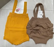 Mono de punto para bebé, ropa infantil bonita sin mangas para niños y niñas de 0 a 24 meses