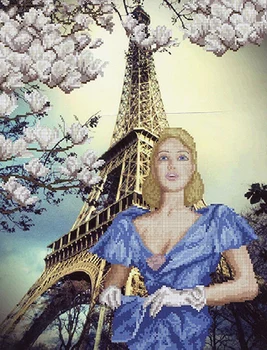 

11013 beauty embroidery set and creativity 'fairy town '30,5*40 cm