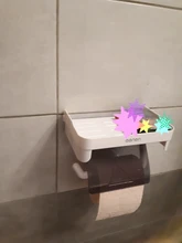 Rack Toilet-Paper-Holder Bathroom-Rack Multi-Function Shelves Wall-Mount 3-Colors