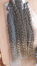 Anjo Plus RYLAI-extensiones de pelo rizado mechones, pelo sintético, 300g, para cabeza completa, 26-30 pulgadas, negro, marrón, degradado