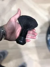 1PC negro cuello cara Duster cepillos para Barba Barbero Limpieza del cabello cepillo de cabello para salón de belleza de peluquería Estilo herramientas de maquillaje
