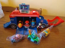 Coche de juguete de plástico de la Patrulla canina para niños, juguete de la Patrulla canina, autobús de rescate, modelo de figura de acción, regalo de cumpleaños