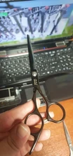 Tijeras profesionales para peluquería, color negro, 6,0 pulgadas, corte grande, Japón, 440C