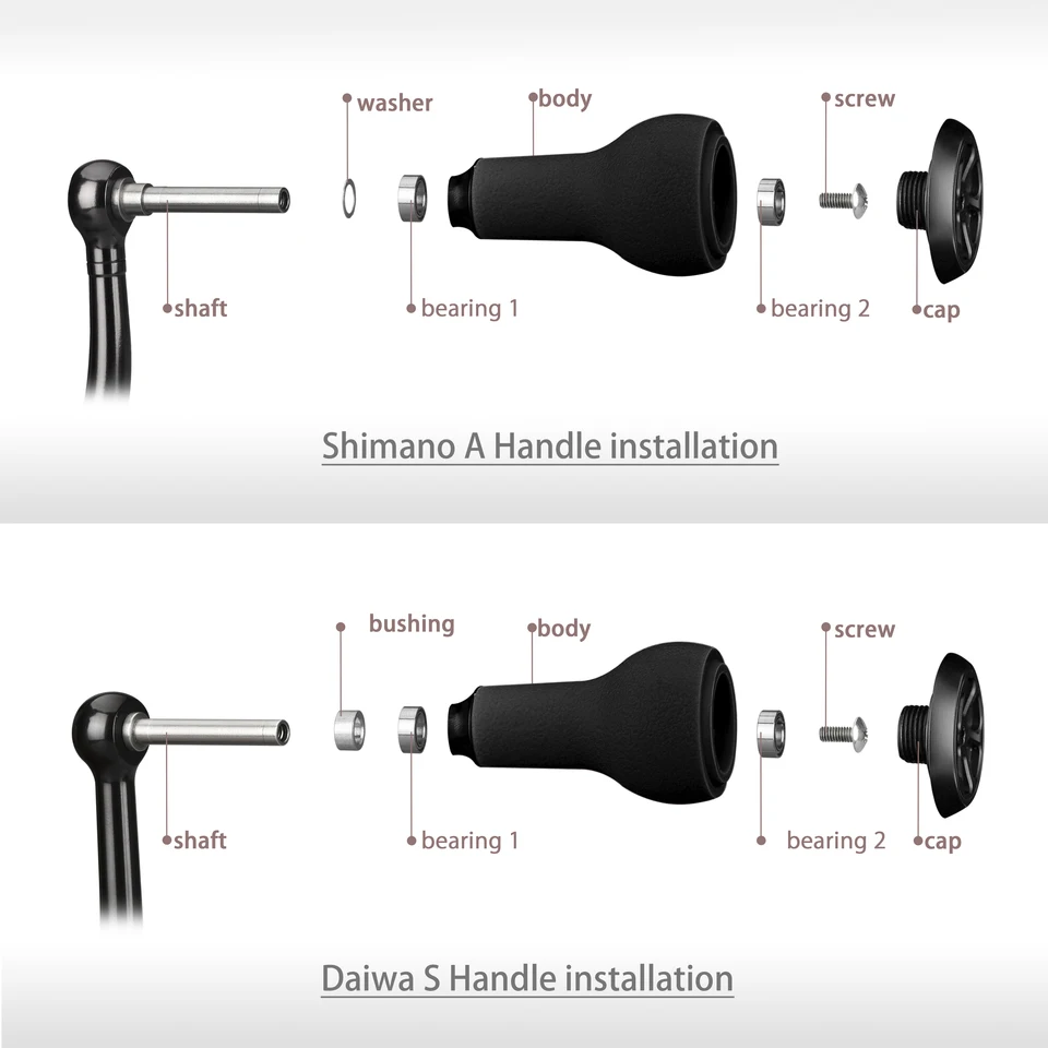 Gomexus CA27TNBK Knob Cork Alu Silver 27mm Shimano A , Daiwa S (4992