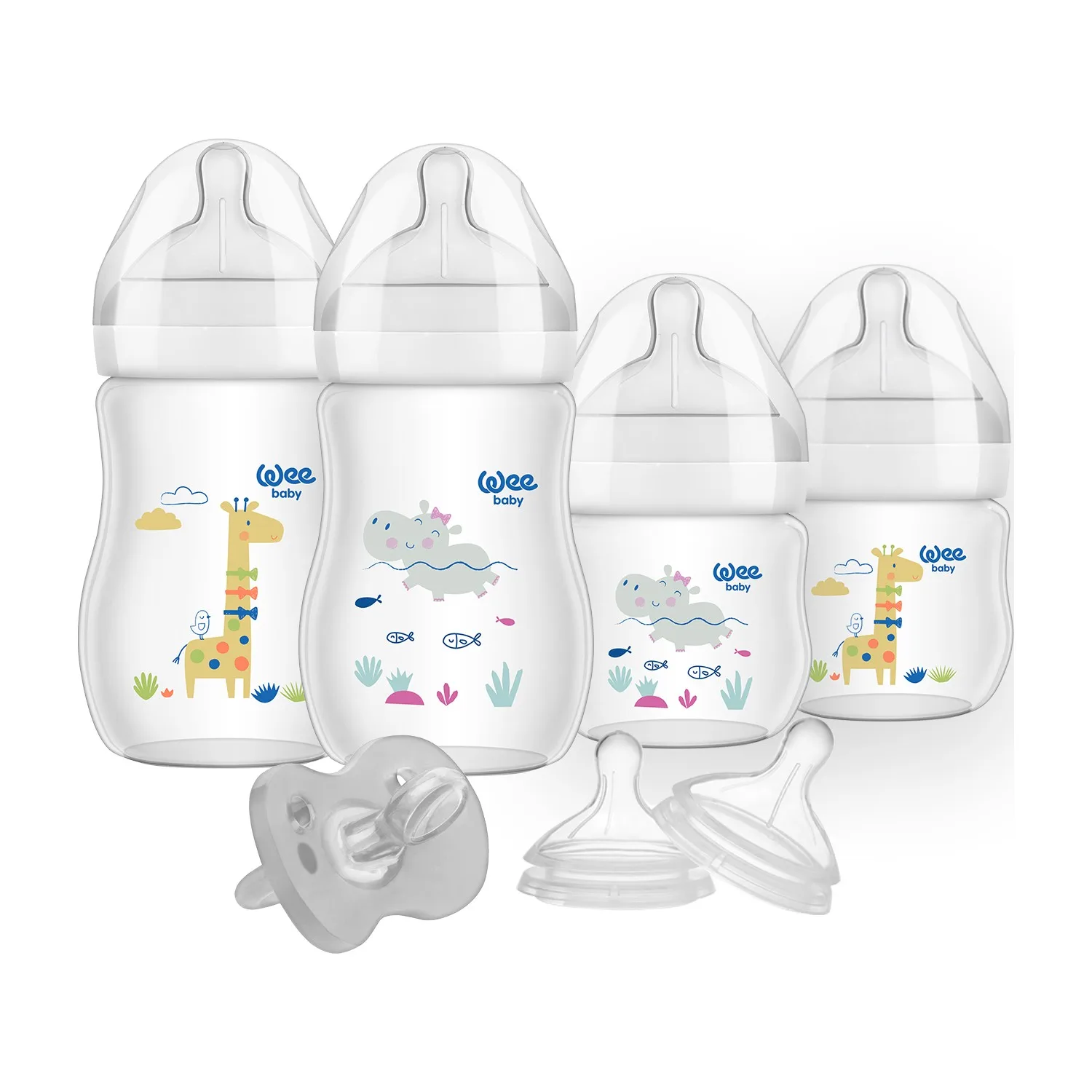 Набор для новорожденных Wee Baby Starter Kit 2 шт. 125 мл-2 250 мл бутылка No1 без сменный носик 1
