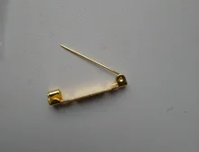 Broche de seguridad de alta calidad, 10 uds., 2,4 cm de longitud, para barra trasera, soporte de insignia, alfileres, joyería DIY