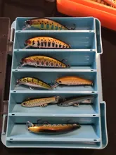 Kingdom Fishing Box 12 14 compartimentos accesorios de pesca, cajas de anzuelos de señuelo de almacenamiento de doble cara de alta resistencia, caja de aparejos de pesca