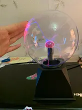 Lighting Decor Touch-Lamp Plasma-Ball Crystal Led-Night-Light Christmas Novelty Magic