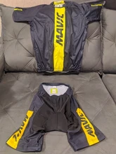 Mavic-Maillot de ciclismo profesional para hombre, ropa de ciclismo masculina de estilo veraniego, camisetas de poliéster de manga corta, pantalones cortos de licra para triatlón, 2020