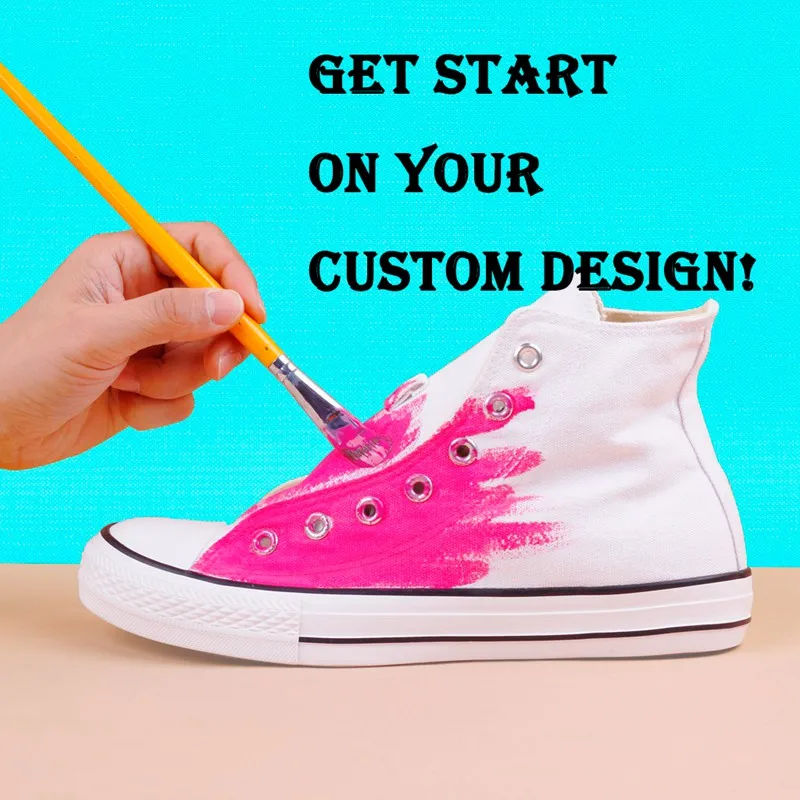 icon lady hand painted footwear