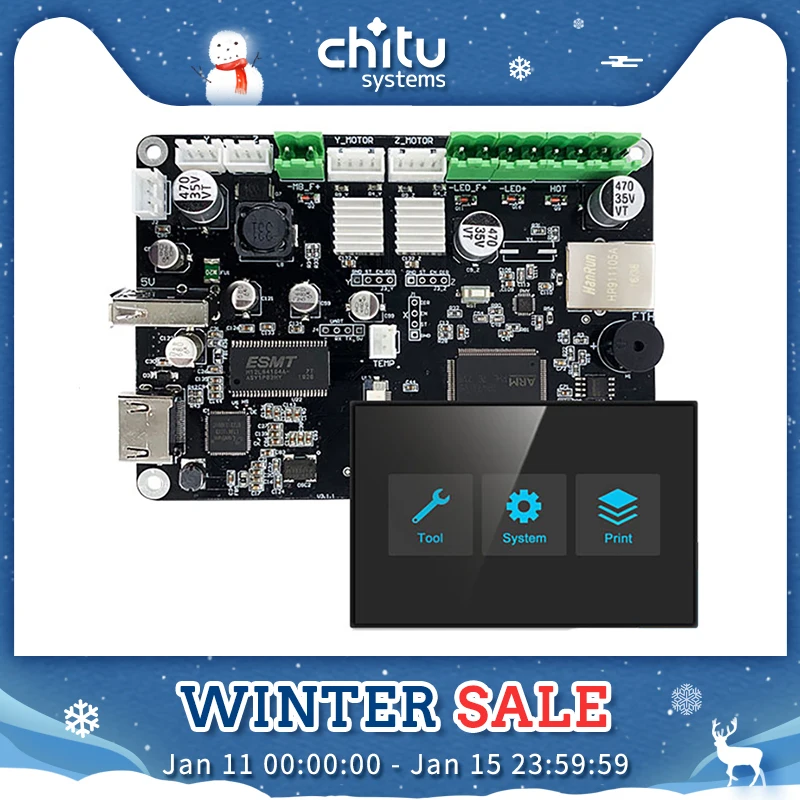Плата контроллера ChiTu L HDMI H1 32 битная материнская плата для 4k LCD полимерных 3D