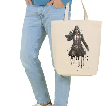 

Angemiel Bag Large Pubg Women Character Shopping Beach Tote Bag