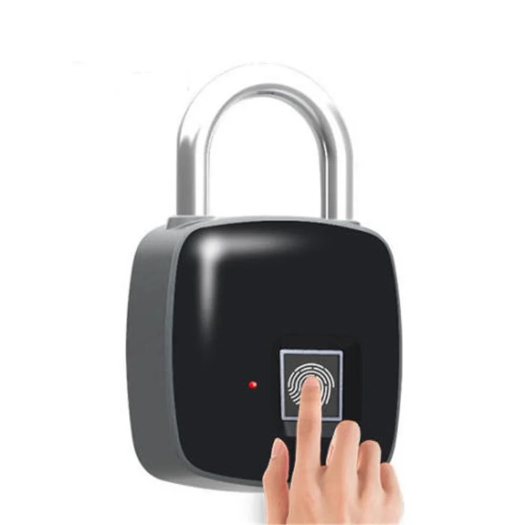 

Fingerprint Smart Lock Keyless USB Rechargeable Padlock Quick Unlock for Door/ Luggage Case/ Bag Anti-Theft Security